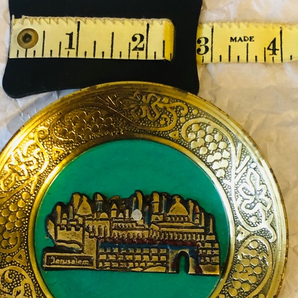 1987 JERUSALEM 4” Brass Plate - Picture 2 of 4